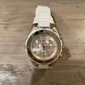 Michele White Rubber Watch great condition worn only a few times!